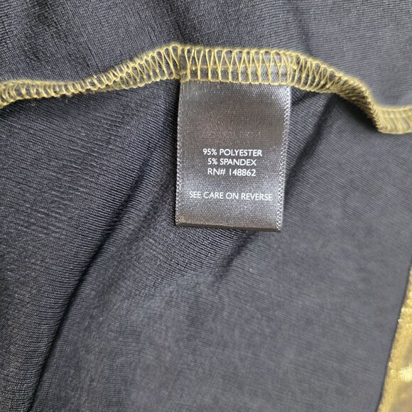 Torrid 1X Liquid Shine Gold Surplice Peplum Top Metallic NYE Holiday Party New - Picture 4 of 8